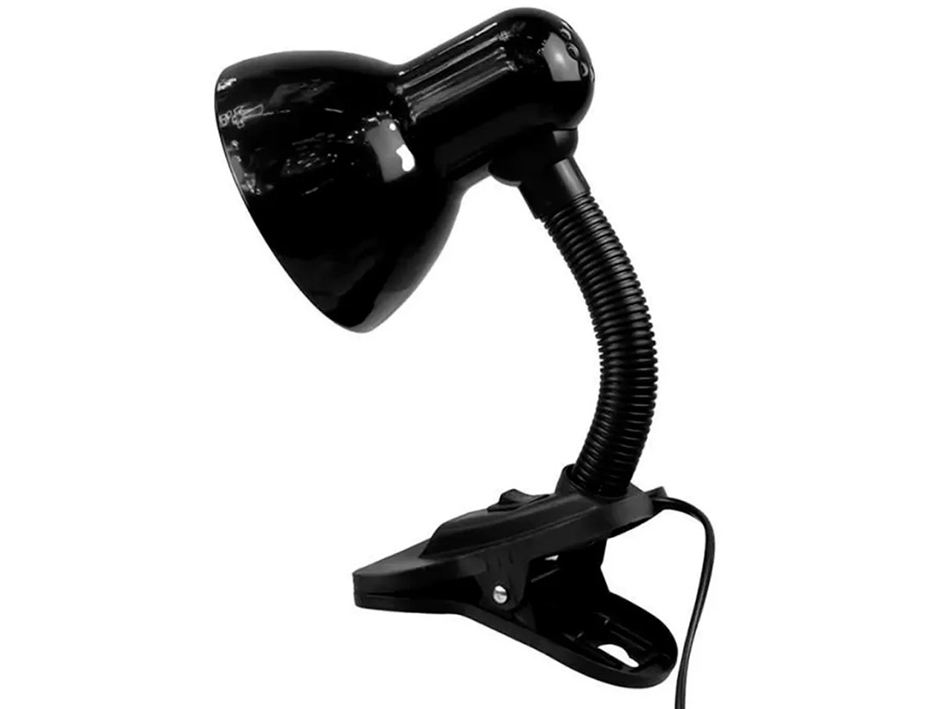 Настольная лампа Е27 черный на прищепке GTL-022-60-220  GENERAL