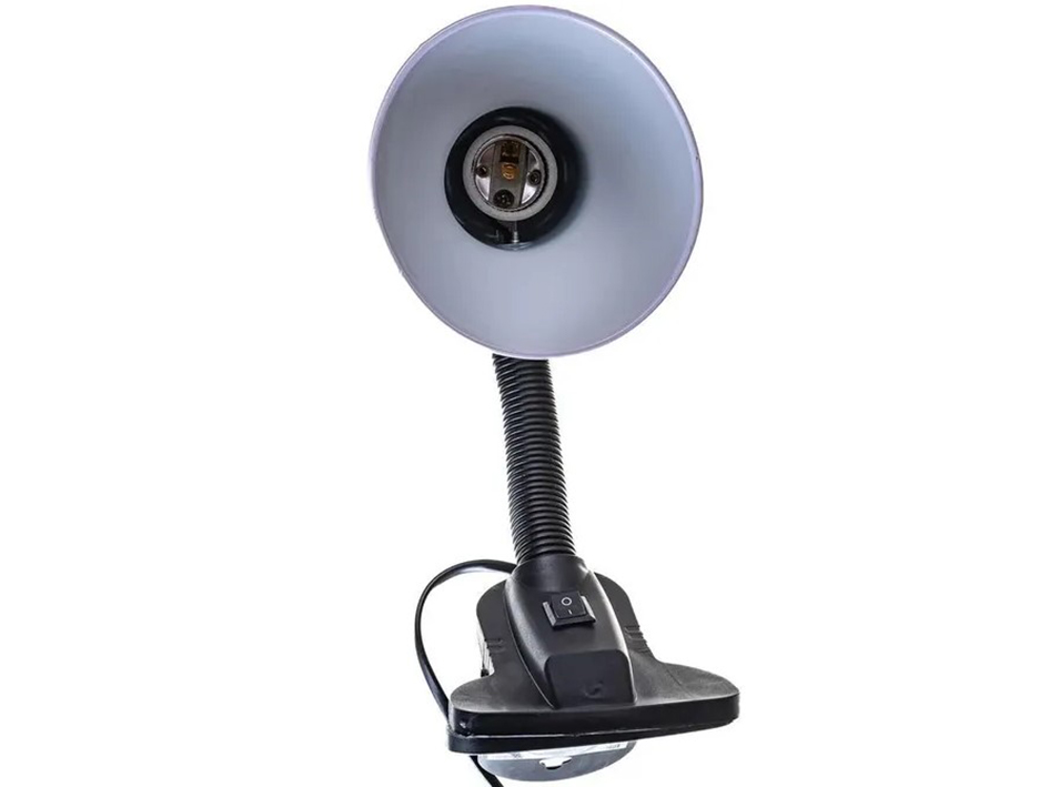 Настольная лампа Е27 белый на прищепке GTL-021-60-220  GENERAL