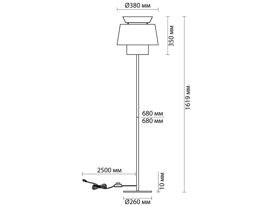 Торшер 4992/1F KRESSA  СОНЕКС