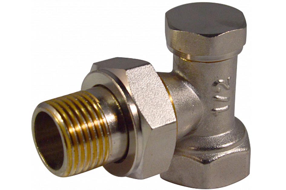 Запорный клапан 1/2 угловой для радиатора   СТМ