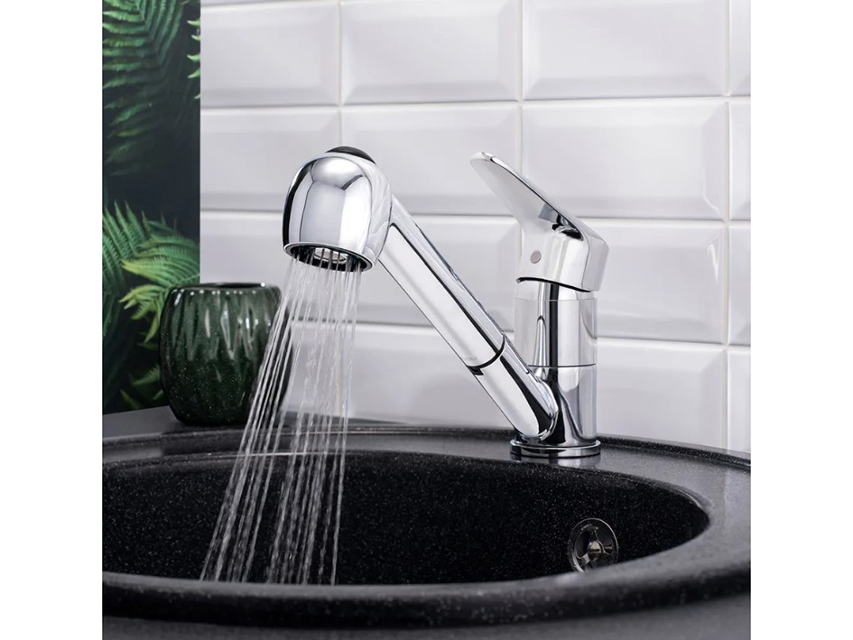 Смеситель для мойки вытяжной B8282-8  РМС