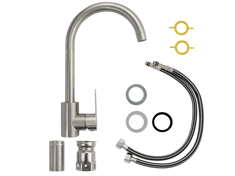 Смеситель для мойки сатин 9301 BRIMIX  САНАКС 