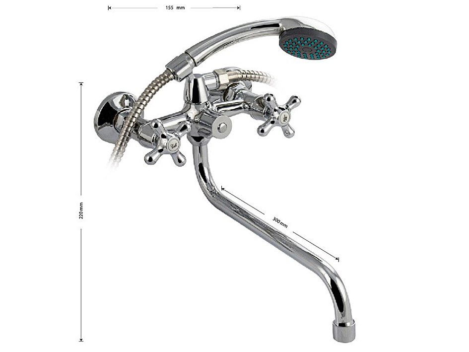 Смеситель для ванны 87308 MYFAIR  САНАКС 