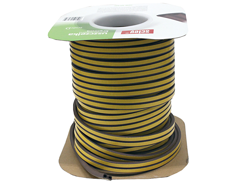 Уплотнитель профиль D коричневый