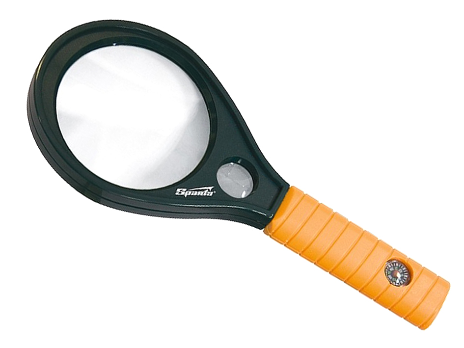 Лупа 4-х и 6 кратная D 70мм с рукояткой       SPARTA