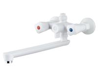 Смеситель для ванны белый АБС PL4-140P  РМС