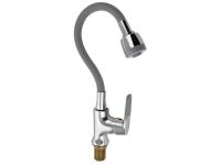 Смеситель для мойки с гибким изливом Серый 4107 МАК  САНАКС 