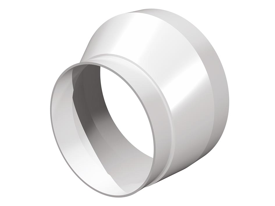 Соединитель эксцентриковый круглых воздуховодов D100/125  