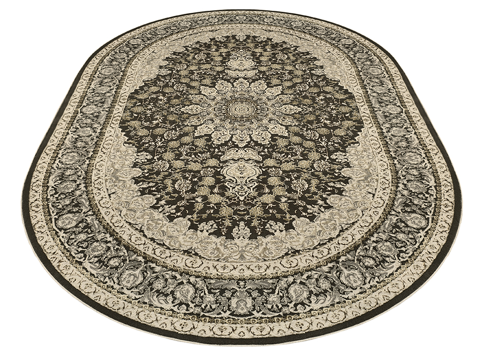 Ковер LISA 200X290 A5974A ANTRASIT-MUSTARD ОВАЛ  FDS OZ KAPLAN 