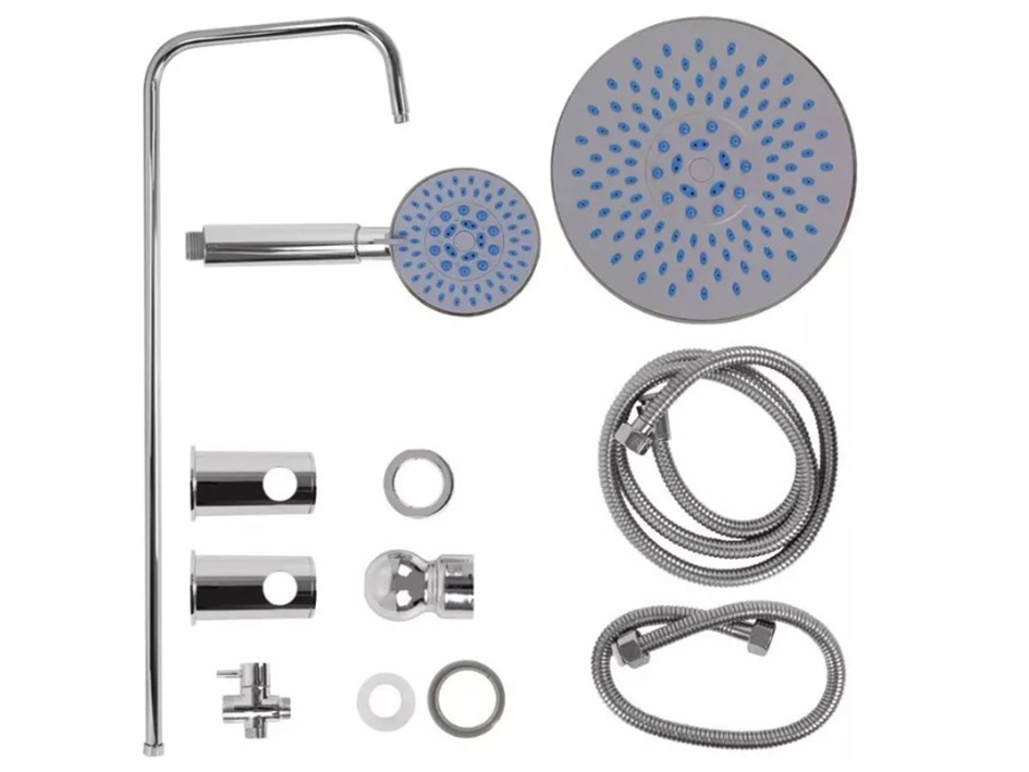 Душевая стойка тропический душ с кругл. лейками 3013 OSKAR  САНАКС 