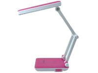 Настольная лампа 6Вт РОЗОВЫЙ светодиодная аккум. IN HOME