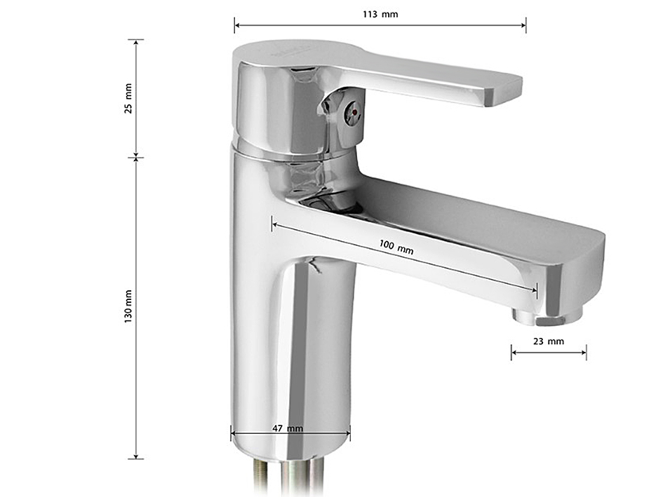 Смеситель для умывальника 385001  BIANCO  САНАКС 