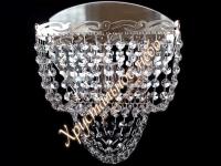 Бра  Квадрат №2 НИКЕЛЬ      ХРУСТАЛЬНОЕ НЕБО