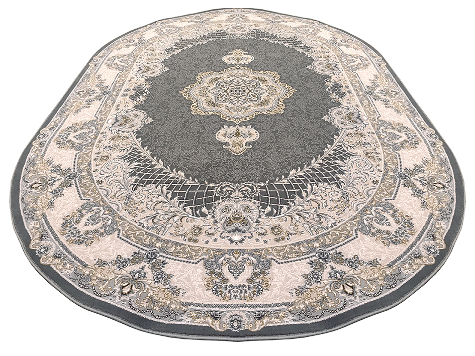 Ковер BARZIN 200X300 JAKLIN GRAY LIGHT ОВАЛ NEW   FARRAHI