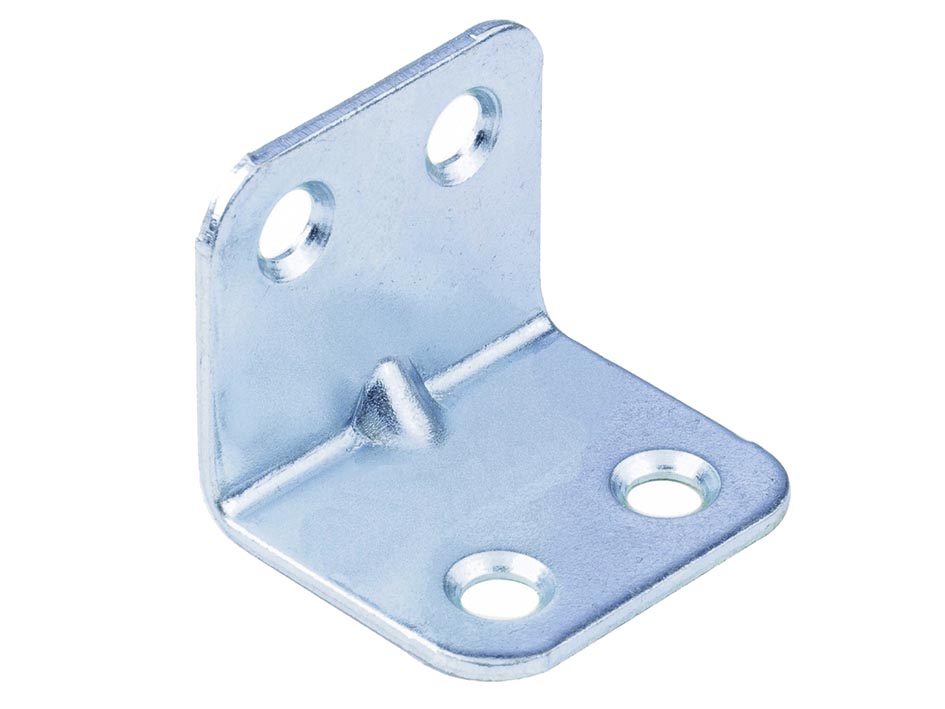 Уголок мебельный усиленный 2мм 20*20*16мм цинк   СИБРТЕХ