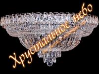 Люстра  Хрустальный Водопад 450 с зеркалом НИКЕЛЬ    ХРУСТАЛЬНОЕ НЕБО
