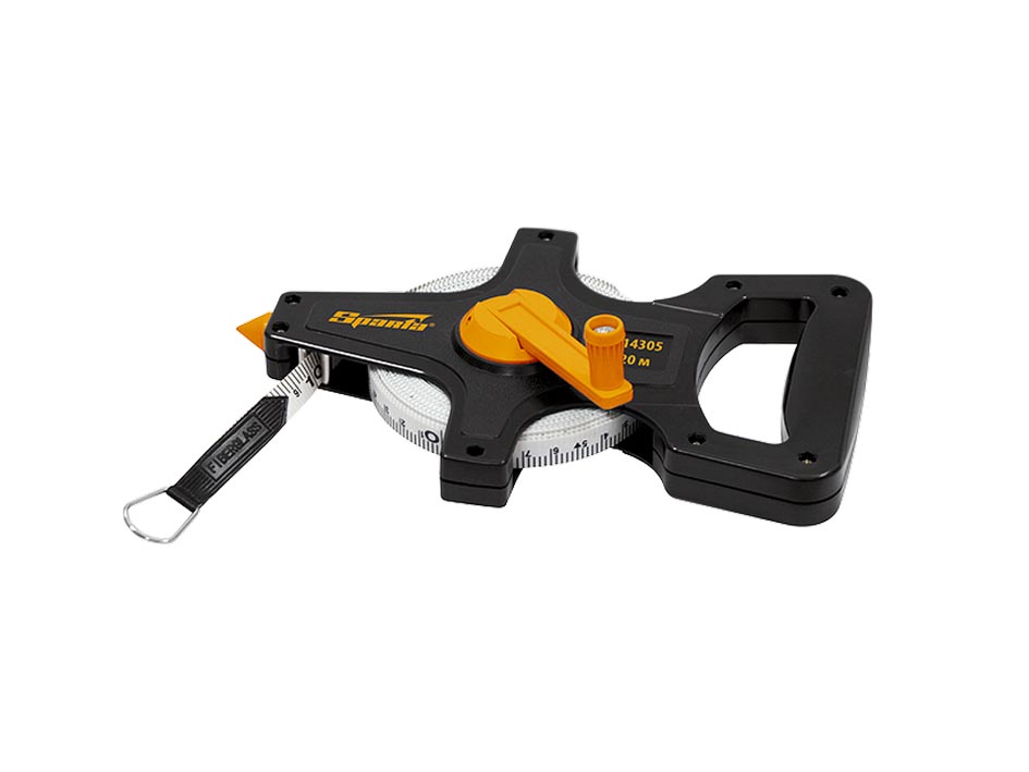 Рулетка 30м*12.5мм геодезическая лента ПВХ         SPARTA