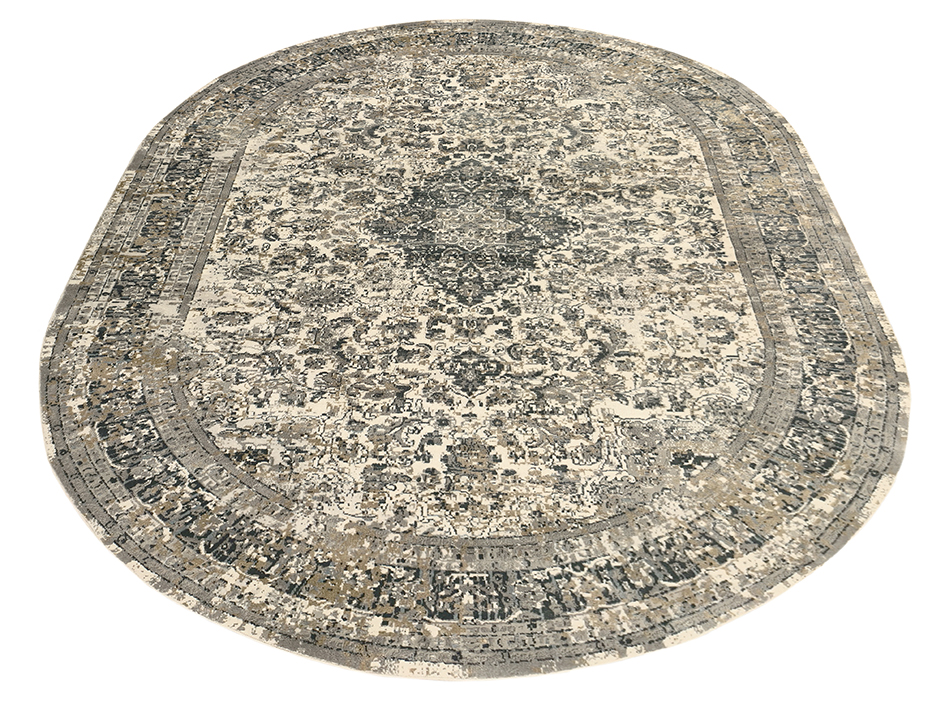 Ковер DAHLIA 160X230 8448A GREY BLUE ОВАЛ  FDS OZ KAPLAN 