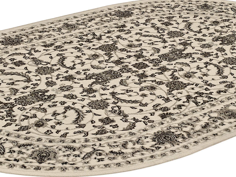 Ковер VISTA 160X230 VS207 CREAM BEIGE ОВАЛ  FDS OZ KAPLAN 