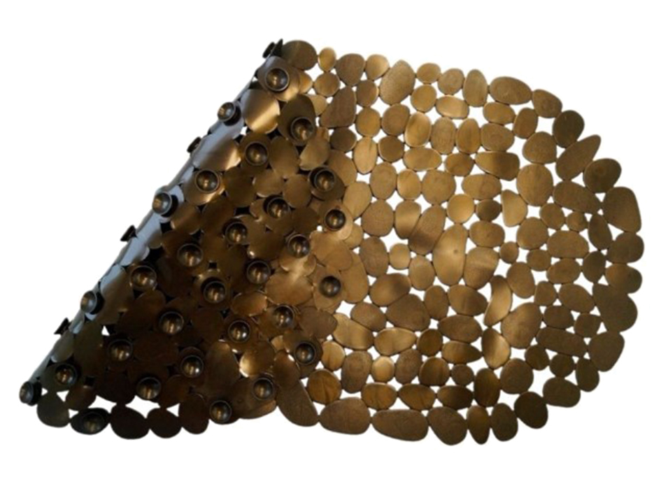 Коврик для ванны 36х69 см Лунный камень Античная латунь  (10)