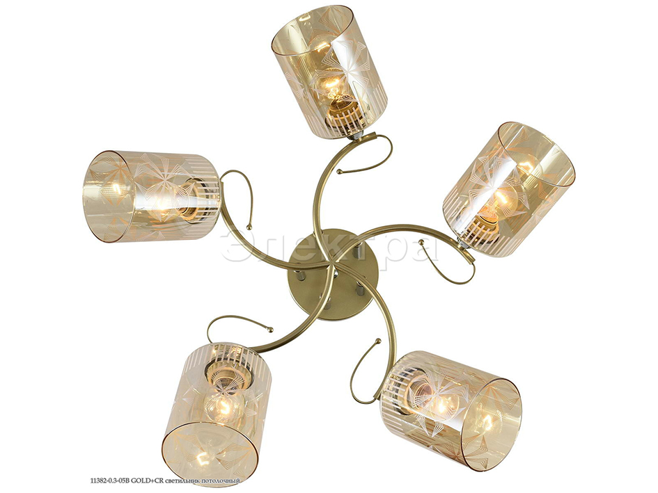 Светильник 11382-0.3-05 B GOLD+CR     ELEKTRA