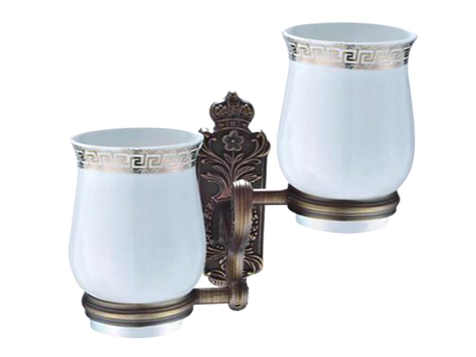 Стакан 2шт керамика с держателем G 3608  FRAP