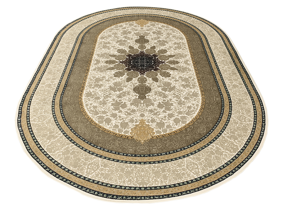 Ковер HASHT BEHESHT 200X300 SHIMA CREAM ОВАЛ   FARRAHI