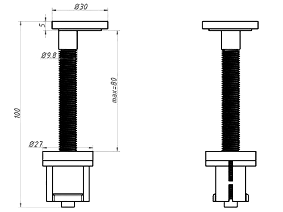 Крепления крышки КР к унитазу   ORIO