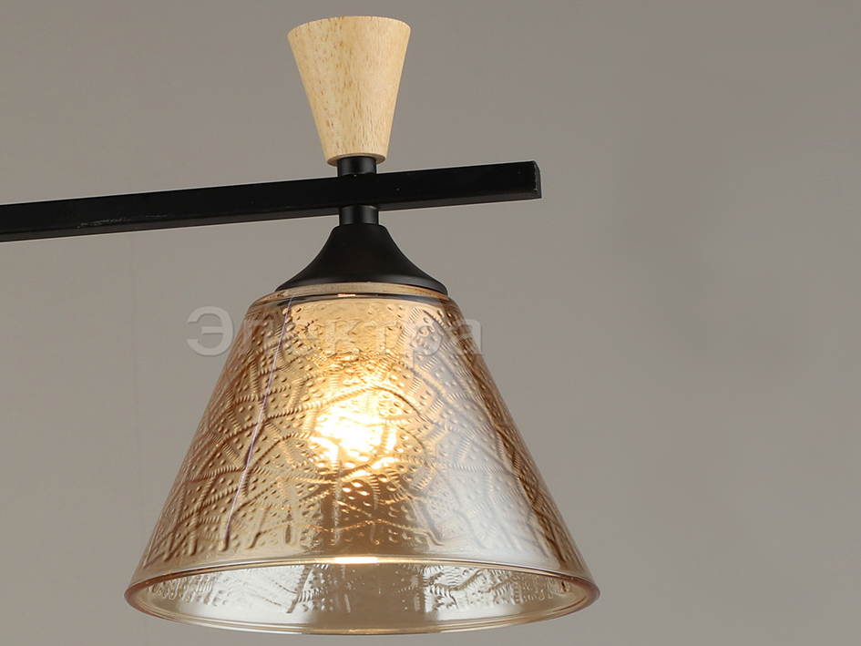 Светильник 04864-0.3-02 BK+WOOD      ELEKTRA  