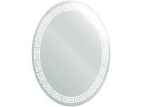 Зеркало 600*800 мм овальное с матированным рисунком 405806  САНАКС 