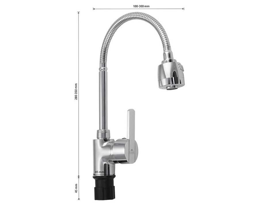 Смеситель для мойки гибкий 1309  САНАКС 