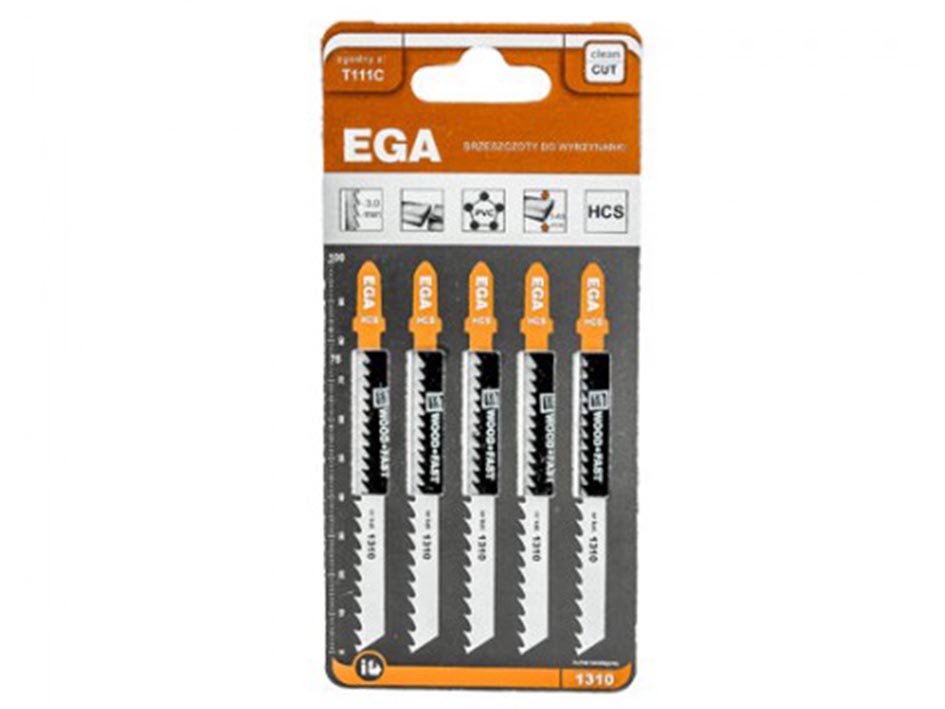 Полотно д/электролобзика EGA 111 С 5шт дерево.плас
