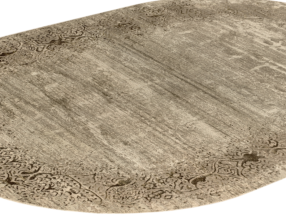 Ковер LISA 070X120 A5574A IVORY-TILE ОВАЛ  FDS OZ KAPLAN 