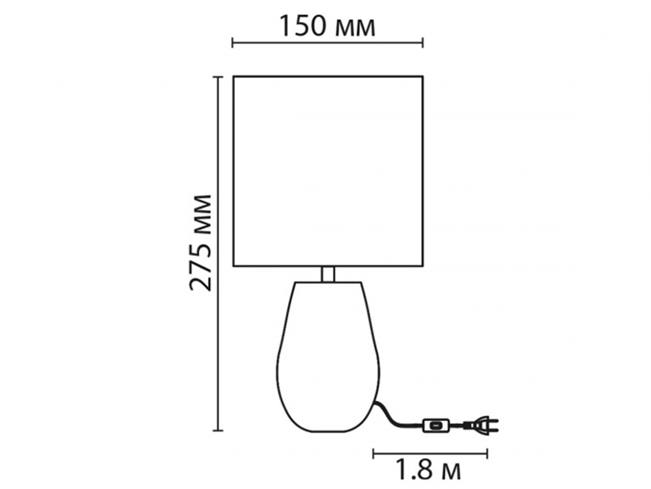 Настольная лампа 8150/1T AKIVI (0048146)  СОНЕКС