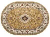 Ковер TAJMAHAL 070X120 TJ300 MUSTARD/CREAM ОВАЛ  FDS OZ KAPLAN 