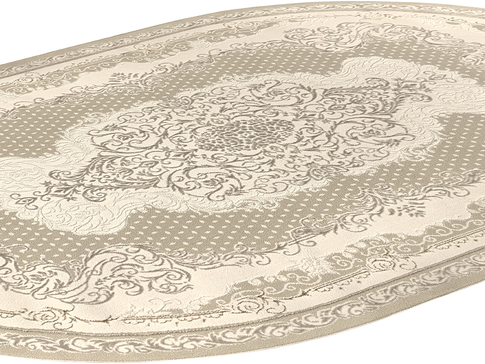 Ковер ASTER 160X230 01193B C.BEIGE-SALMON ОВАЛ  FDS OZ KAPLAN 