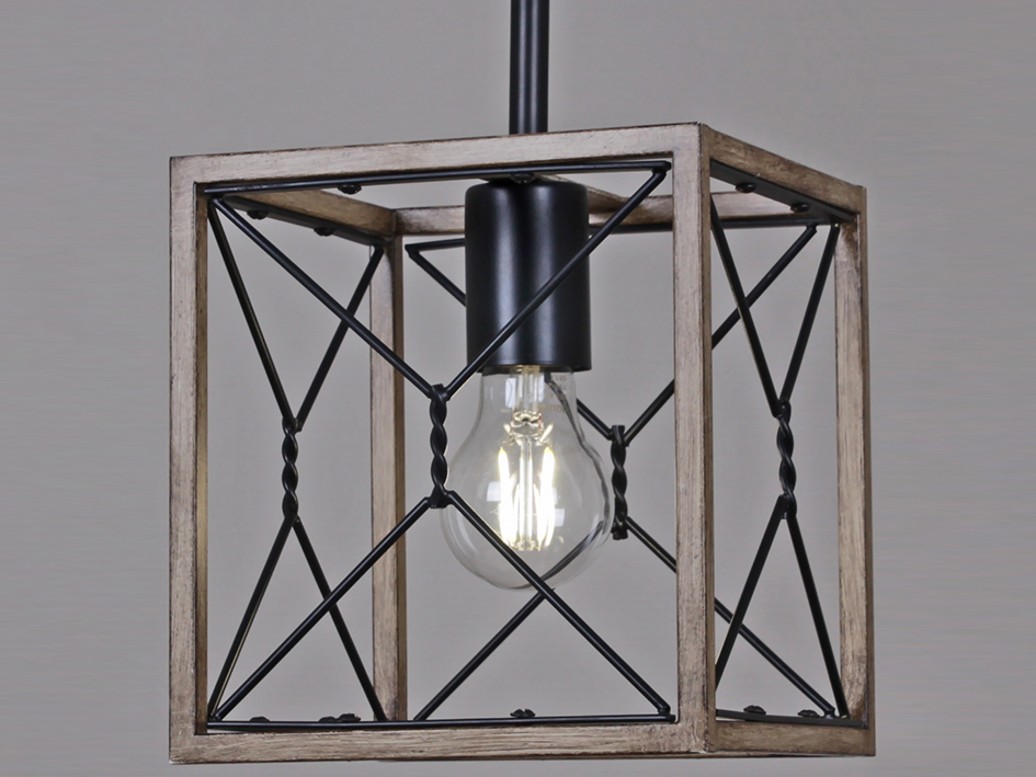 Светильник IL 1008-1P-05 BK WOOD     ELEKTRA