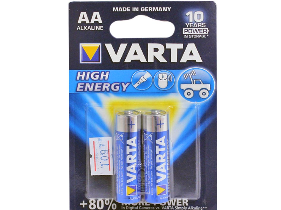 Эл.питания LR06 VARTA 4906 2шт HIGH ENERGY Эл.питания LR06 VARTA 4906 2шт HIGH ENERGY