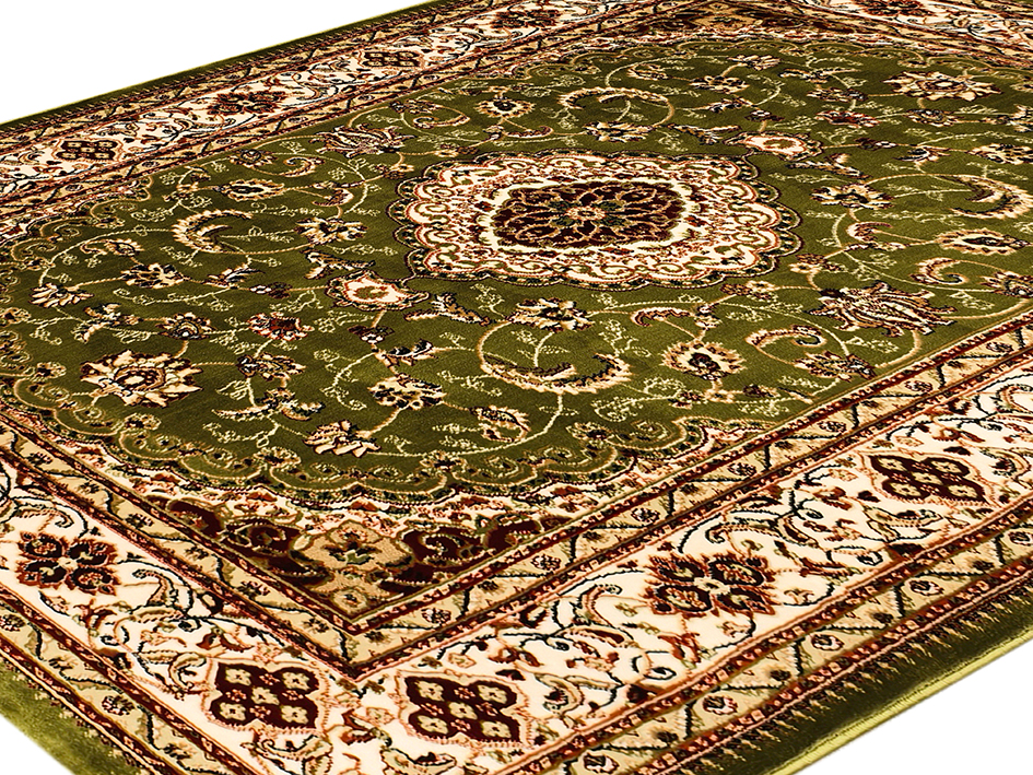 Ковер TAJMAHAL 070X120 TJ300 GREEN/CREAM  FDS OZ KAPLAN 