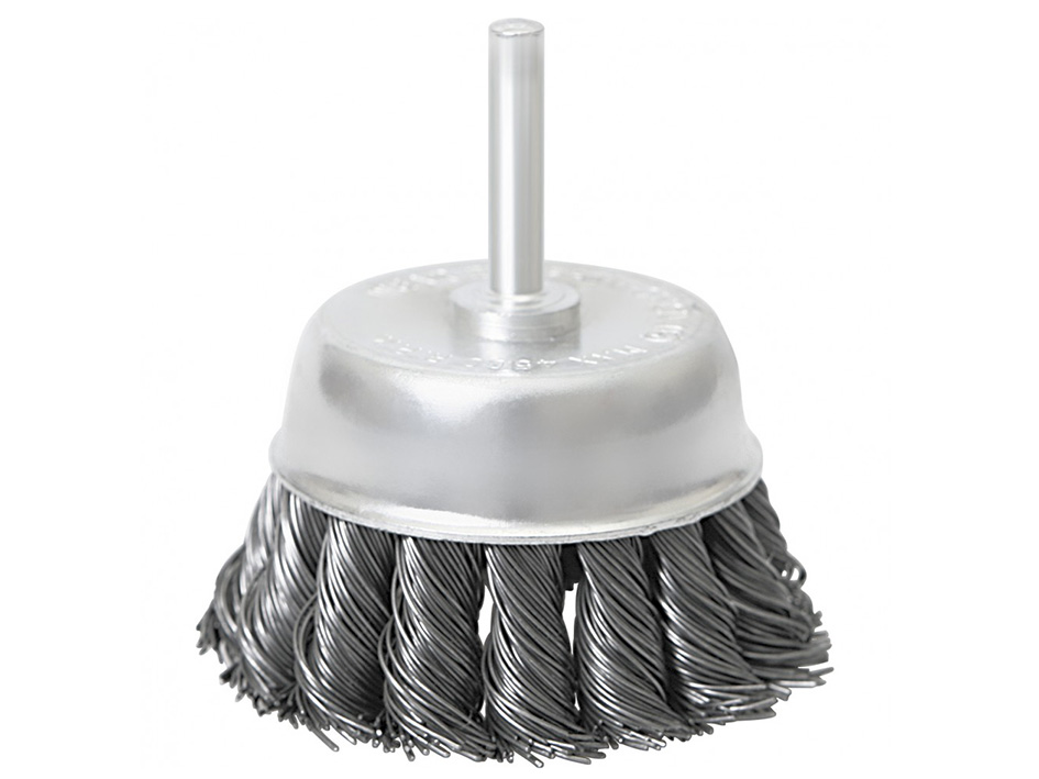 Щетка для дрели 25мм чашка со шпилькой  MATRIX