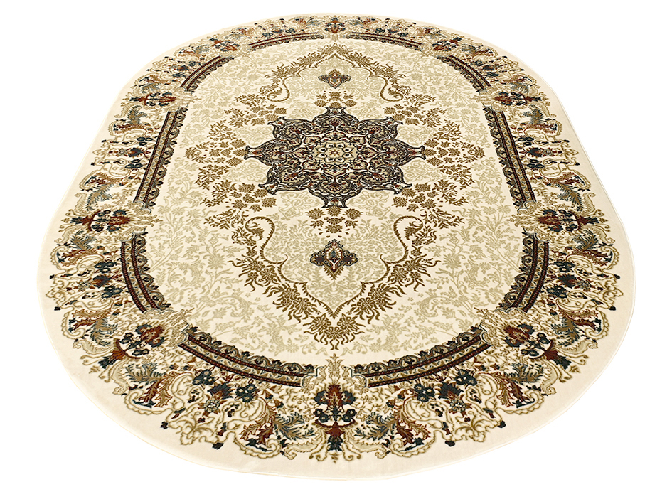 Ковер TAJMAHAL 160X230 TJ304 CREAM/CREAM ОВАЛ  FDS OZ KAPLAN 
