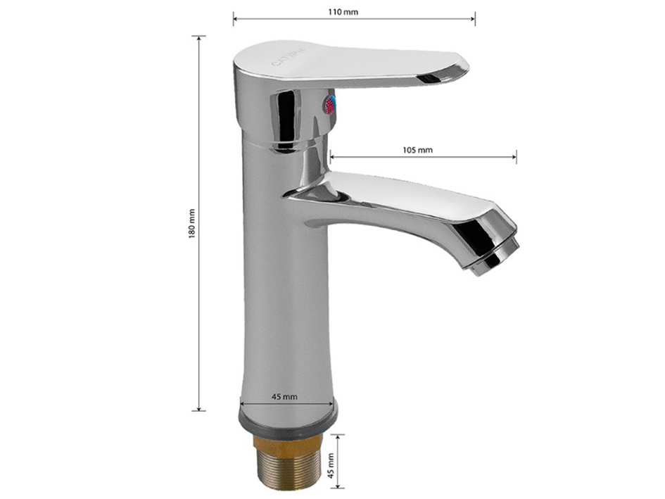 Смеситель для умывальника 48002 САТУРН  САНАКС   