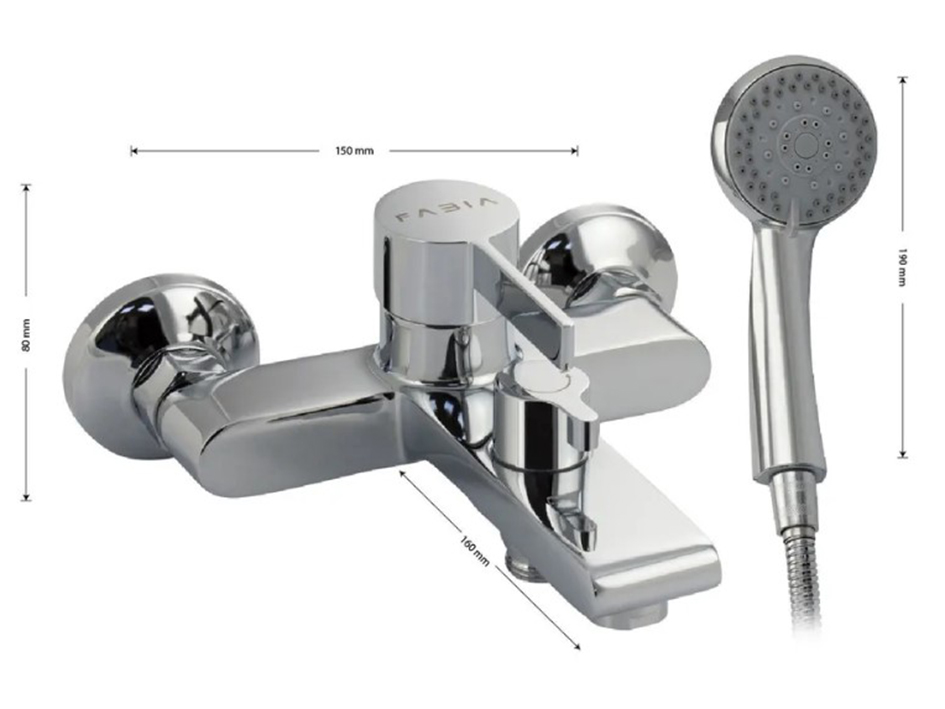 Смеситель для ванны 9610  Fabia  САНАКС 