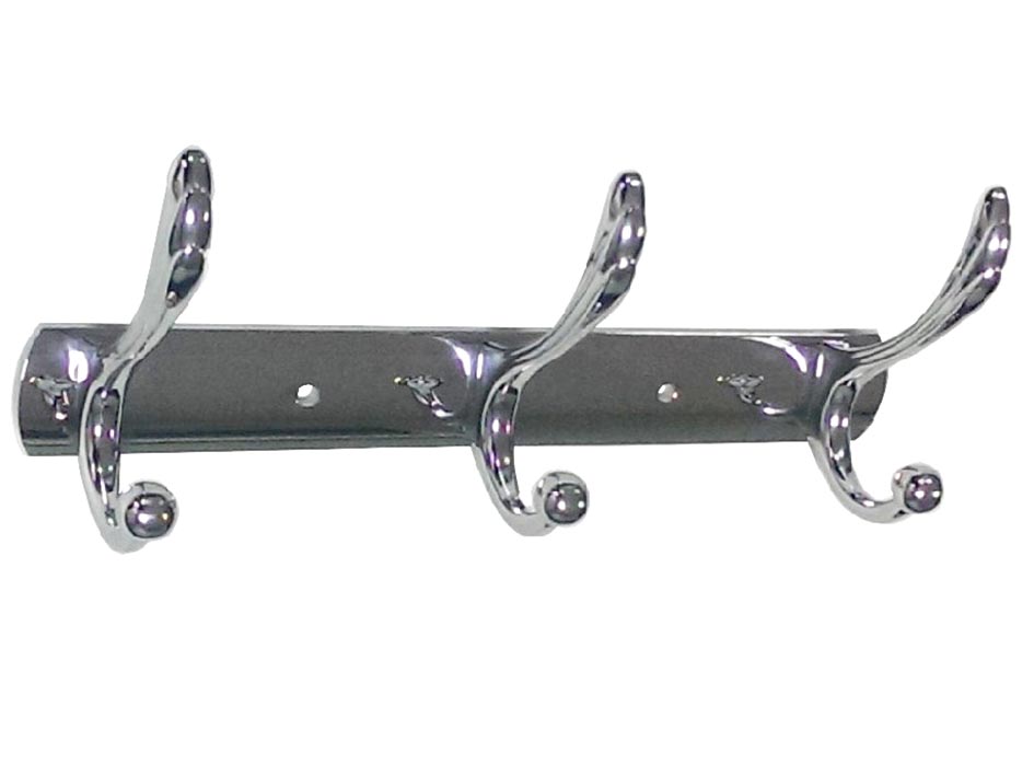 Крючок для полотенца на планке 3шт усил.хром 563 BRIMIX  САНАКС