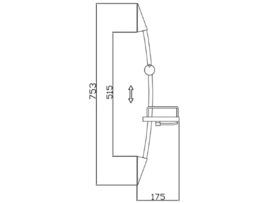 Душевая стойка с мыльницей G99019 GOTA ROCIO  ARVAD GROUP