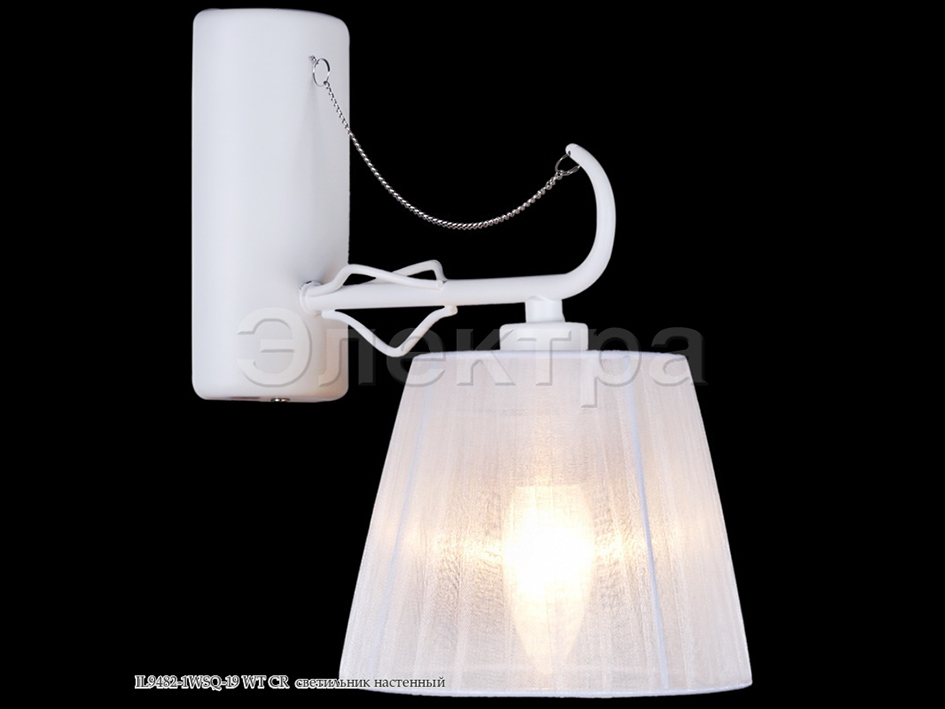Светильник бра IL 9482-1WSQ-19 WT CR     ELEKTRA