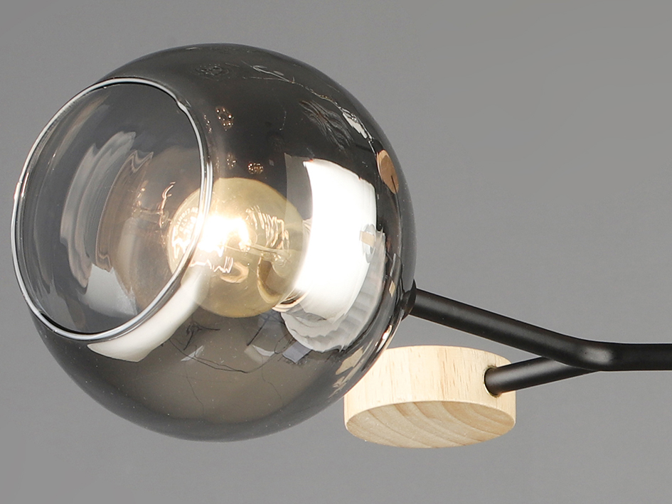 Светильник 06780-0.3-03 BK+WOOD      ELEKTRA