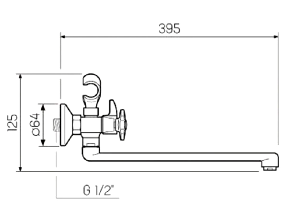 Смеситель для ванны SL115-140E РМС