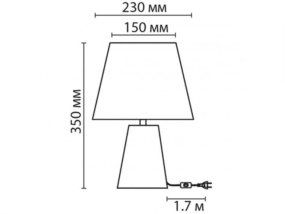 Настольная лампа 8142/1T TERAZIO (0048138)  СОНЕКС