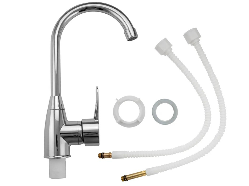 Смеситель для мойки АБС пластик хром 590 BRIMIX  САНАКС 